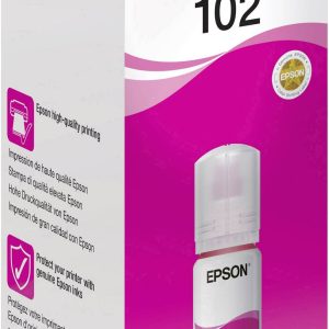 Epson C13T03R340 102 EcoTank Navulinkt Origineel Epson Magenta 70 ml Epson C13T03R340 102 EcoTank Navulinkt Origineel Epson Magenta 70 ml