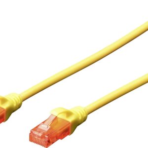 Digitus DK-1617-020/Y RJ45 Netwerkkabel, patchkabel CAT 6 U/UTP 2.00 m Geel Vlambestendig, Halogeenvrij, Rond, Verdraaid Digitus DK-1617-020/Y RJ45 Netwerkkabel, patchkabel CAT 6 U/UTP 2.00 m Geel Vlambestendig, Halogeenvrij, Rond, Verdraaid