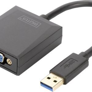 Digitus USB 3.2 Gen 1 (USB 3.0), VGA, Laptop, TV, monitor, Video Adapterkabel [1x USB 3.2 Gen 1 stekker A (USB 3.0) – 1x Digitus USB 3.2 Gen 1 (USB 3.0), VGA, Laptop, TV, monitor, Video Adapterkabel [1x USB 3.2 Gen 1 stekker A (USB 3.0) – 1x