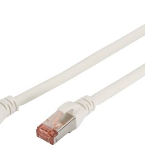 Digitus DK-1644-020/WH RJ45 Netwerkkabel, patchkabel CAT 6 S/FTP 2.00 m Wit Vlambestendig, Folie afscherming, Afschermin Digitus DK-1644-020/WH RJ45 Netwerkkabel, patchkabel CAT 6 S/FTP 2.00 m Wit Vlambestendig, Folie afscherming, Afschermin