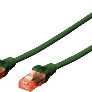 Digitus DK-1617-100/G RJ45 Netwerkkabel, patchkabel CAT 6 U/UTP 10.00 m Groen Vlambestendig, Halogeenvrij, Rond, Verdraa Digitus DK-1617-100/G RJ45 Netwerkkabel, patchkabel CAT 6 U/UTP 10.00 m Groen Vlambestendig, Halogeenvrij, Rond, Verdraa