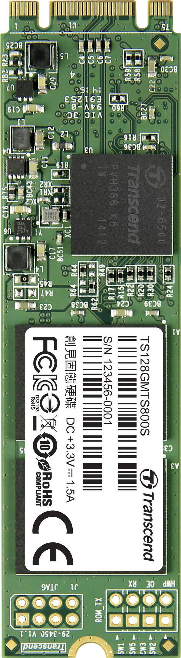 Transcend 800S SATA M.2 SSD 2280 harde schijf 128 GB M.2 SATA 6 Gb/s