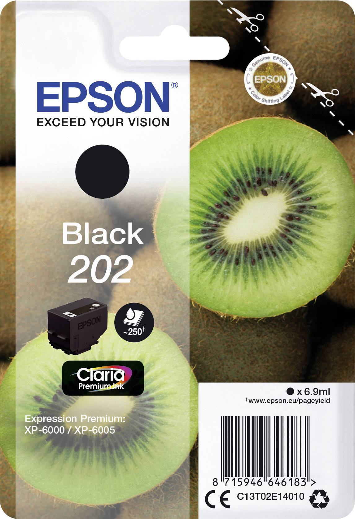 Epson Inktcartridge 202 Origineel Zwart C 13 T 02E14010