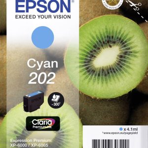 Epson Inktcartridge 202 Origineel Cyaan C 13 T 02F24010 Epson Inktcartridge 202 Origineel Cyaan C 13 T 02F24010