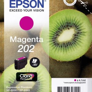 Epson Inktcartridge 202 Origineel Magenta C 13 T 02F34010 Epson Inktcartridge 202 Origineel Magenta C 13 T 02F34010