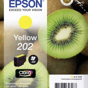 Epson Inktcartridge 202 Origineel Geel C 13 T 02F44010 Epson Inktcartridge 202 Origineel Geel C 13 T 02F44010