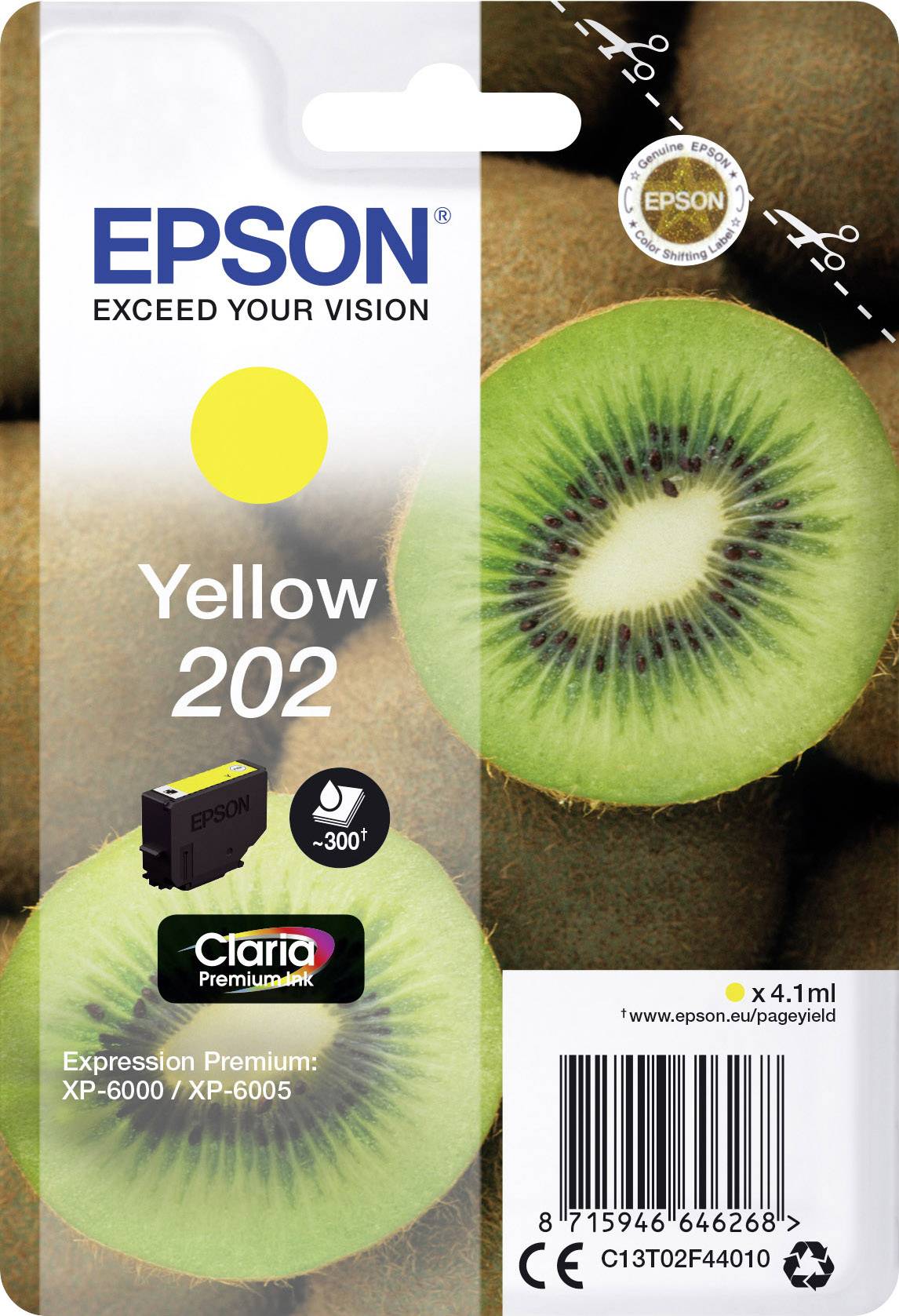 Epson Inktcartridge 202 Origineel Geel C 13 T 02F44010