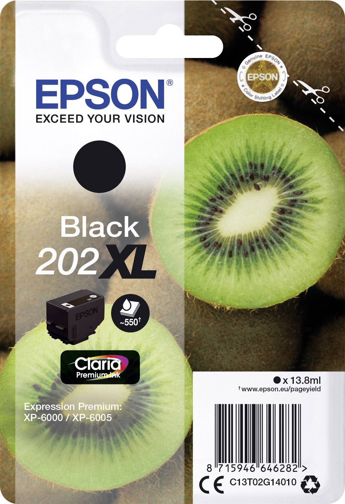 Epson Inktcartridge 202XL Origineel Zwart C 13 T 02G14010