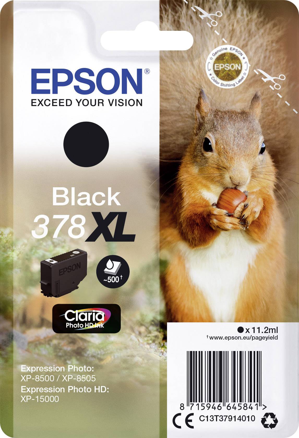 Epson Inktcartridge 378XL Origineel Zwart C 13 T 37914010