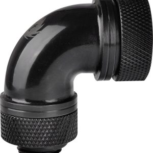 Thermaltake Pacific G1/4 PETG Tube 90-Degree Compression 16mm OD – Black Waterkoelinghoekverbinder Thermaltake Pacific G1/4 PETG Tube 90-Degree Compression 16mm OD – Black Waterkoelinghoekverbinder