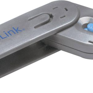 LogiLink USB PORT LOCK, 1 KEY USB-A-poortslot Zilver, Blauw Sleutelslot Incl. 1 sleutel