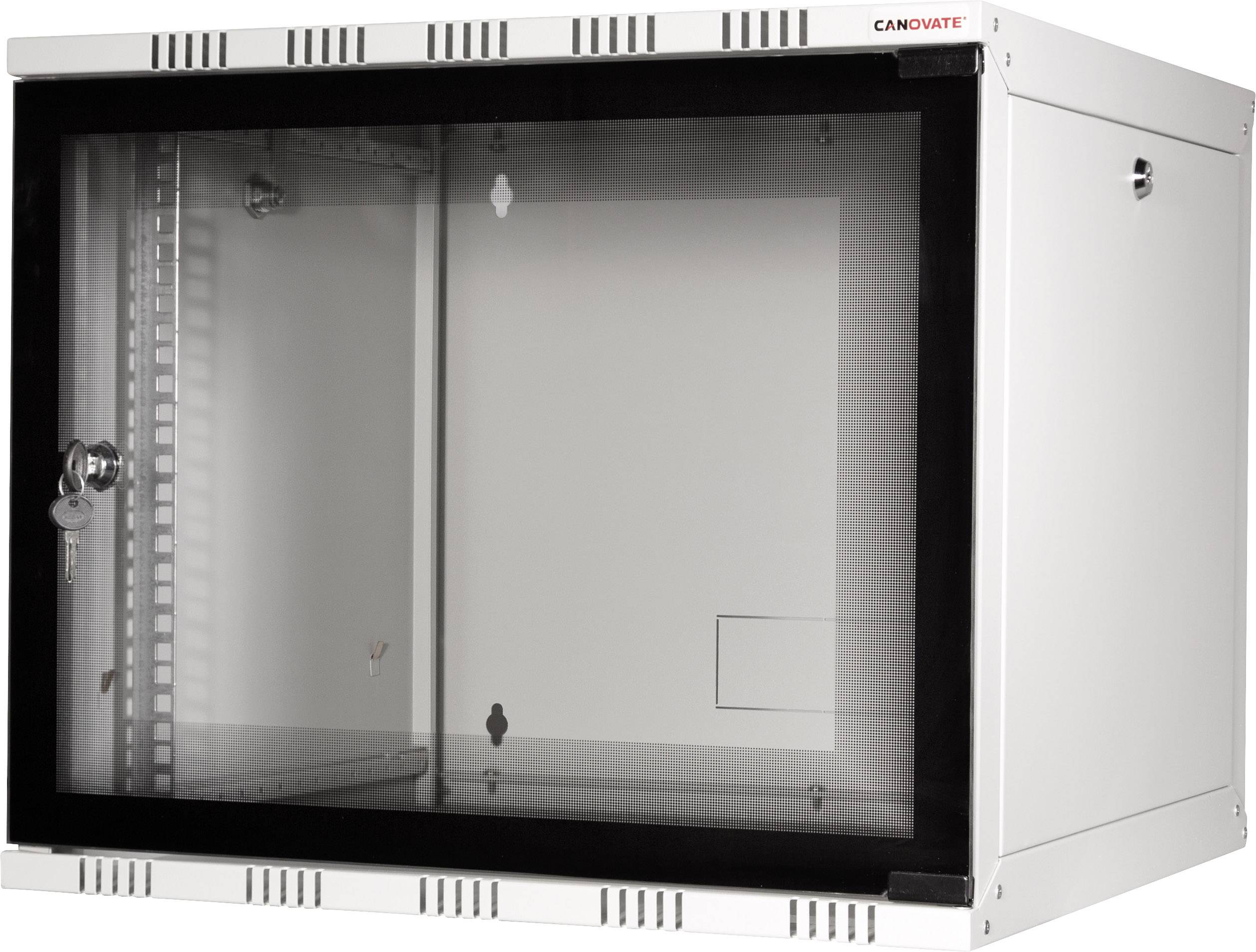 LogiLink 19" WALLMOUNT SOHO BOX 9U 540*550, GREY, FLATPACK 19inch-wandkast (b x h x d) 540 x 456 x 550 mm 9 HE Grijs-wit