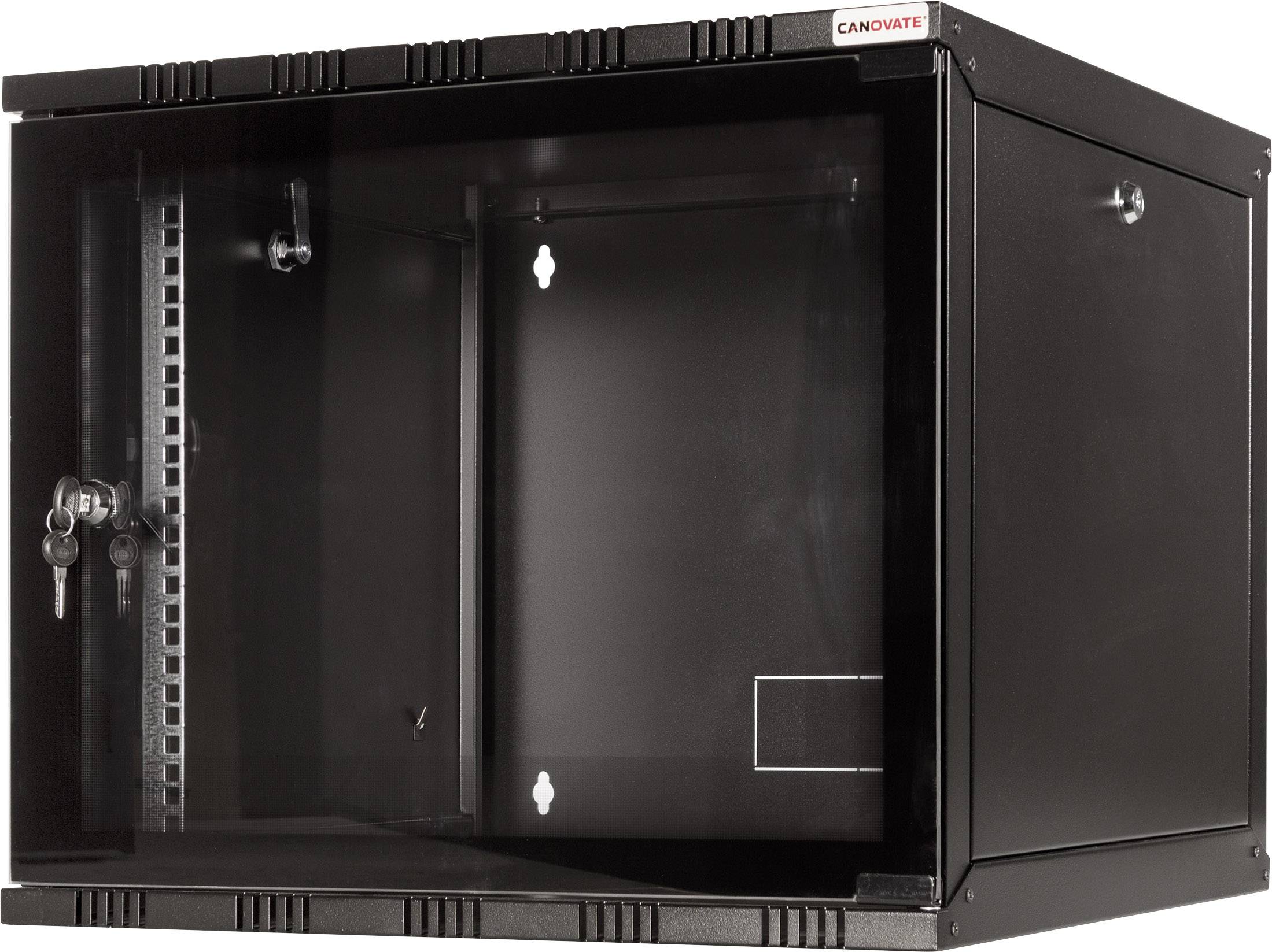 LogiLink 19" WALLMOUNT SOHO BOX 12U 540*400, BLACK, FLATPACK 19inch-wandkast (b x h x d) 540 x 589 x 400 mm 12 HE Zwart