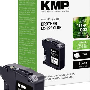 KMP Inktcartridge vervangt Brother LC-229XLBK Compatibel Zwart B56 1532,4001 KMP Inktcartridge vervangt Brother LC-229XLBK Compatibel Zwart B56 1532,4001