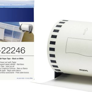 Brother DK-22246 Rol met etiketten 103 mm x 30.48 m Papier Wit 1 stuk(s) Permanent hechtend DK22246 Verzendetiketten, Un Brother DK-22246 Rol met etiketten 103 mm x 30.48 m Papier Wit 1 stuk(s) Permanent hechtend DK22246 Verzendetiketten, Un