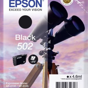 Epson Inktcartridge 502 Origineel Zwart C 13 T 02V14010 Epson Inktcartridge 502 Origineel Zwart C 13 T 02V14010
