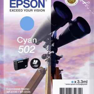 Epson Inktcartridge 502 Origineel Cyaan C 13 T 02V24010 Epson Inktcartridge 502 Origineel Cyaan C 13 T 02V24010