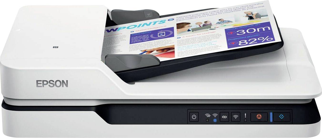 Epson WorkForce DS-1660W Documentscanner duplex A4 1200 x 1200 dpi 25 pag./min., 10 Beelden/min USB-A 3.2 Gen 1, WiFi