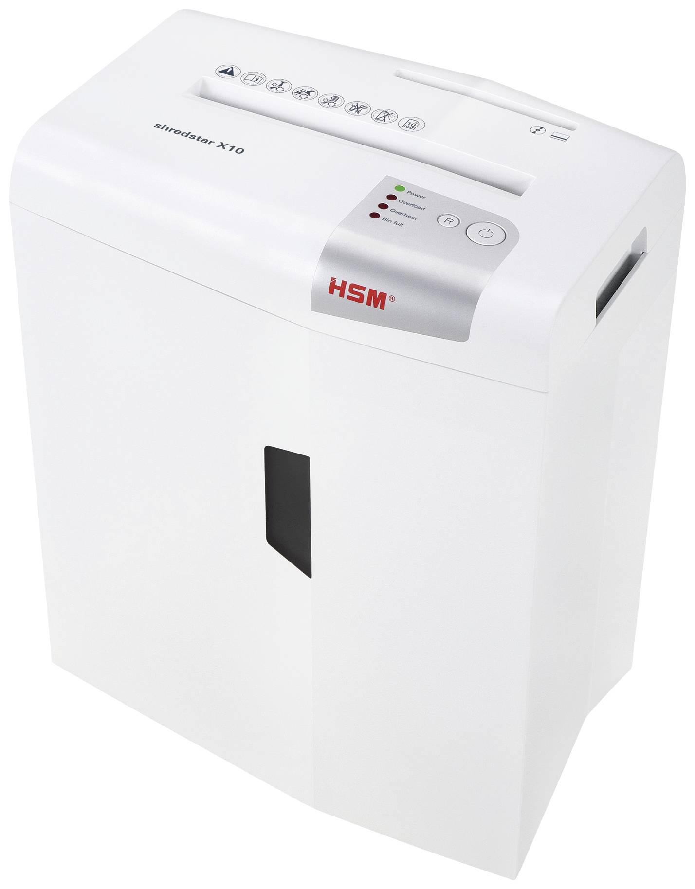 HSM shredstar X10 Papierversnipperaar 10 vellen Cross cut 4.5 x 30 mm P-4 20 l Ook geschikt voor CD's, DVD's, Nietjes, P