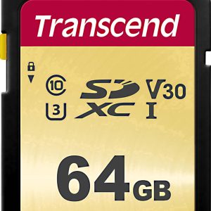 Transcend Premium 500S SDXC-kaart 64 GB Class 10, UHS-I, UHS-Class 3, v30 Video Speed Class Transcend Premium 500S SDXC-kaart 64 GB Class 10, UHS-I, UHS-Class 3, v30 Video Speed Class