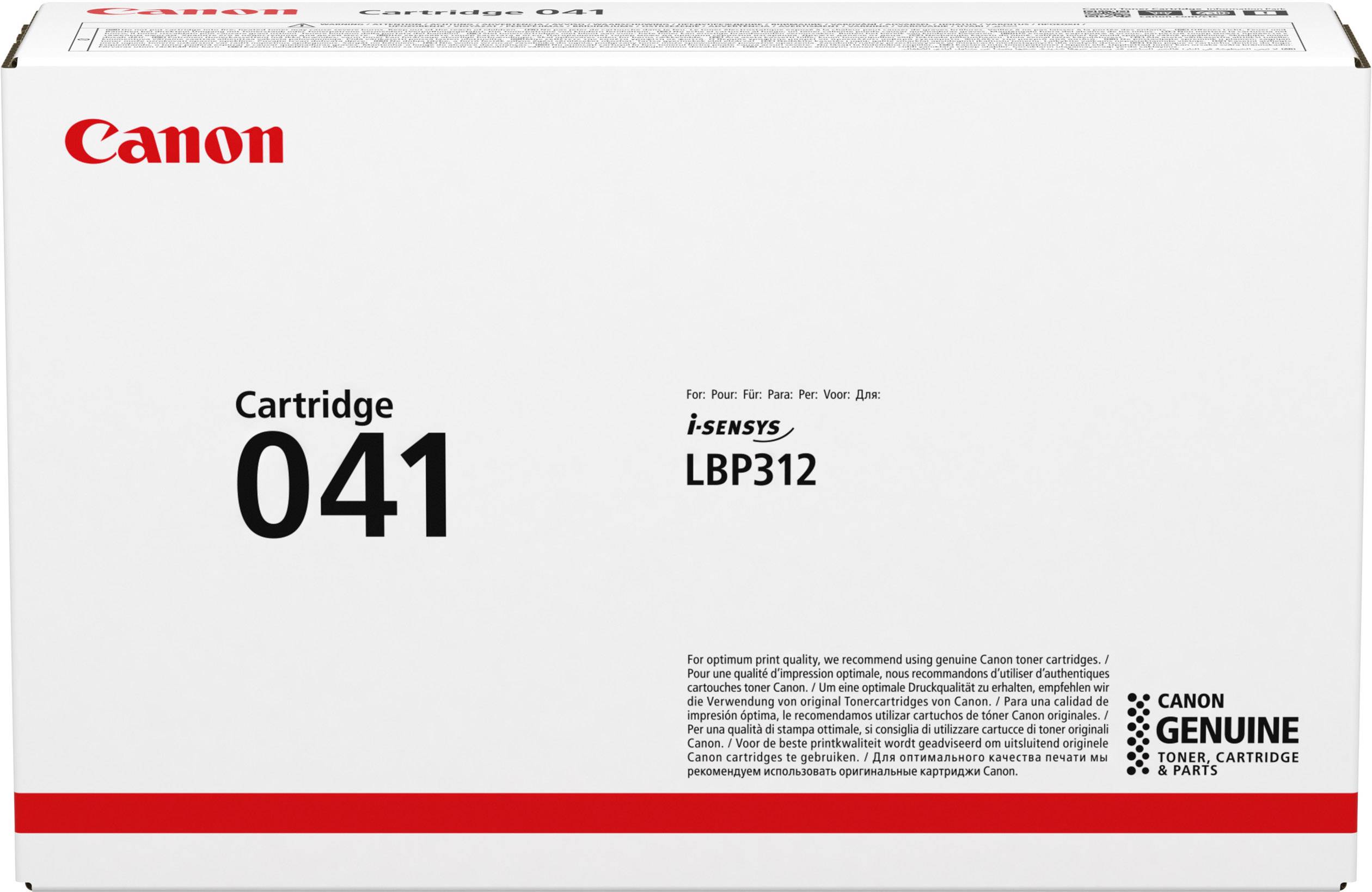 Canon Toner 041 Origineel Zwart 10000 bladzijden 0452 C 002