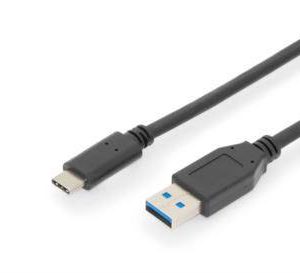 Digitus AK-300146-010-S USB-kabel USB 3.2 Gen1 USB-C stekker, USB-A stekker 1.00 m Zwart Afgeschermd (dubbel) Digitus AK-300146-010-S USB-kabel USB 3.2 Gen1 USB-C stekker, USB-A stekker 1.00 m Zwart Afgeschermd (dubbel)