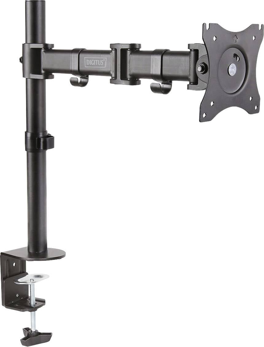 Digitus DA-90361 Monitor-tafelbeugel Aantal monteerbare displays: 1 Display(s) 38,1 cm (15") - 68,6 cm (27") Zwart Draai