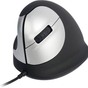 R-GO Tools RGOHELE Ergonomische muis USB Maat: M Optisch Zwart, Zilver 4 Toetsen 1750 dpi Ergonomisch R-GO Tools RGOHELE Ergonomische muis USB Maat: M Optisch Zwart, Zilver 4 Toetsen 1750 dpi Ergonomisch