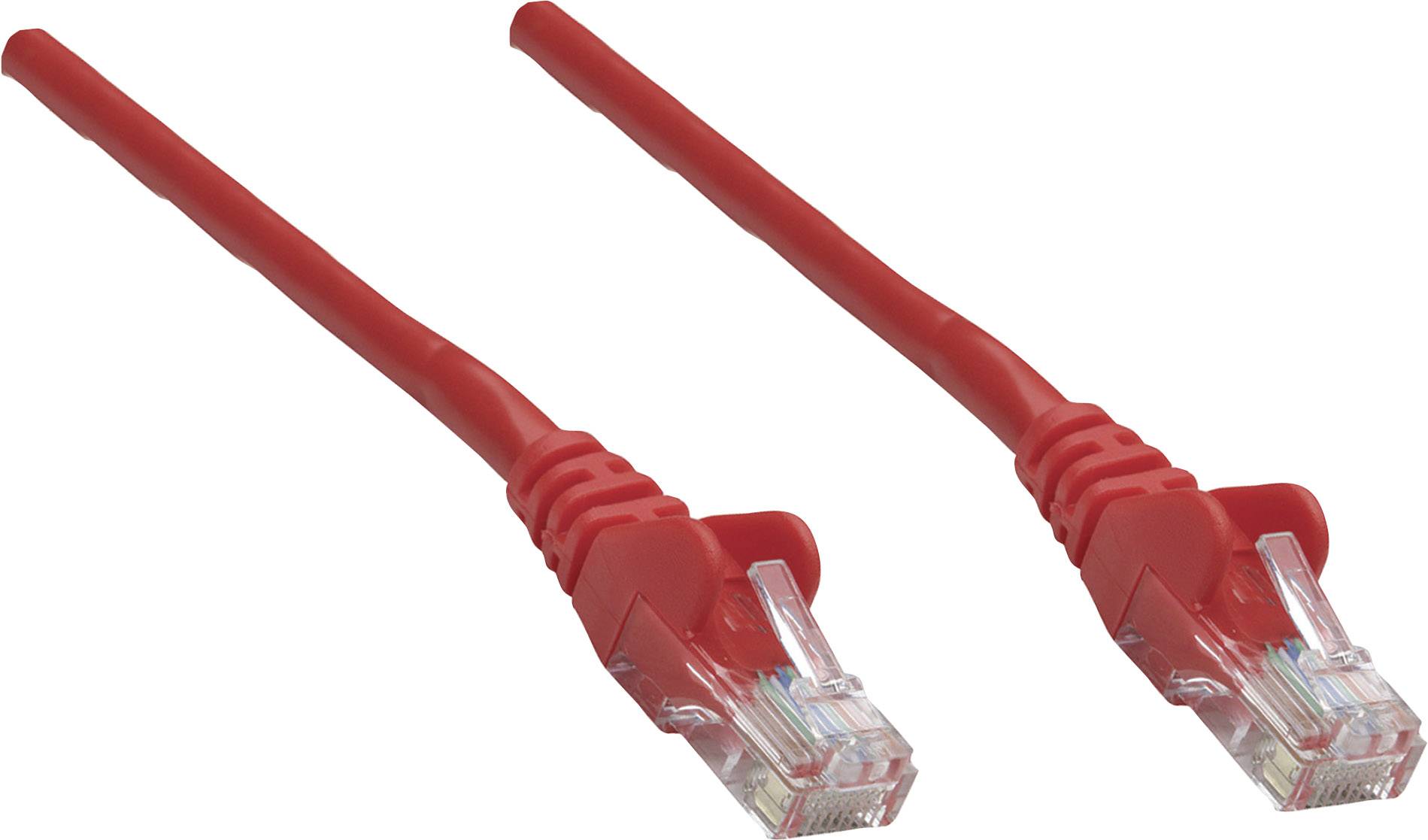 Intellinet 739924 RJ45 Netwerkkabel, patchkabel CAT 6 U/UTP 0.25 m Rood 1 stuk(s)