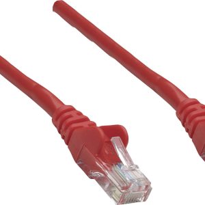 Intellinet 319034 RJ45 Netwerkkabel, patchkabel CAT 6A S/FTP 0.50 m Rood Afgeschermd (enkel), Afscherming totaal, Haloge Intellinet 319034 RJ45 Netwerkkabel, patchkabel CAT 6A S/FTP 0.50 m Rood Afgeschermd (enkel), Afscherming totaal, Haloge