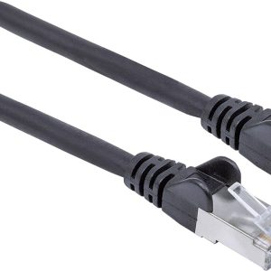 Intellinet 318815 RJ45 Netwerkkabel, patchkabel CAT 6A S/FTP 7.50 m Zwart Folie afscherming, Afscherming gevlochten, Hal Intellinet 318815 RJ45 Netwerkkabel, patchkabel CAT 6A S/FTP 7.50 m Zwart Folie afscherming, Afscherming gevlochten, Hal