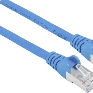 Intellinet 737128 RJ45 Netwerkkabel, patchkabel CAT 6A S/FTP 20.00 m Blauw Folie afscherming, Afscherming gevlochten, Ha Intellinet 737128 RJ45 Netwerkkabel, patchkabel CAT 6A S/FTP 20.00 m Blauw Folie afscherming, Afscherming gevlochten, Ha