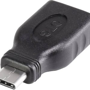 Renkforce USB 3.2 Gen 1 (USB 3.0) Adapter [1x USB-C stekker – 1x USB 3.2 Gen 1 bus A (USB 3.0)] Met OTG-functie, Verguld