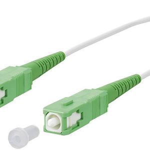 Metz Connect 151P7EAEA30E Glasvezel Optische vezel Aansluitkabel 3.00 m Wit [1x SC APC-stekker – 1x SC APC-stekker] 9/12