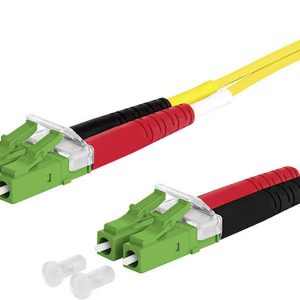 Metz Connect 151P1JAJA10E Glasvezel Optische vezel Aansluitkabel 1.00 m Geel [2x LC-stekker – 2x LC-stekker] 9/125 µ Sin