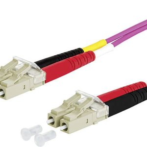 Metz Connect 151S1JOJO50E Glasvezel Optische vezel Aansluitkabel 5.00 m Violet [2x LC-stekker – 2x LC-stekker] 50/125 µ