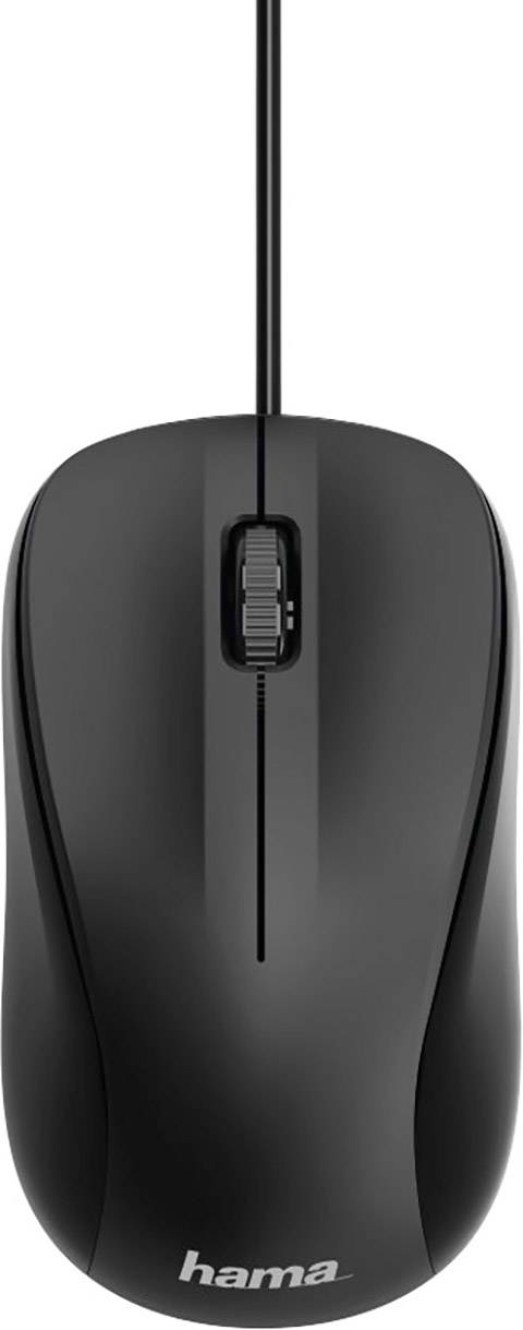 Hama Muis USB Optisch Zwart 3 Toetsen 1200 dpi Geluidsarme toetsen