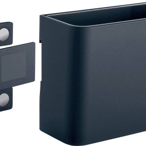 Sigel stiftenkoker M GL802, antraciet, inclusief magnetische clip voor bevestiging aan glazen magneetborden, kunststof, Sigel stiftenkoker M GL802, antraciet, inclusief magnetische clip voor bevestiging aan glazen magneetborden, kunststof,