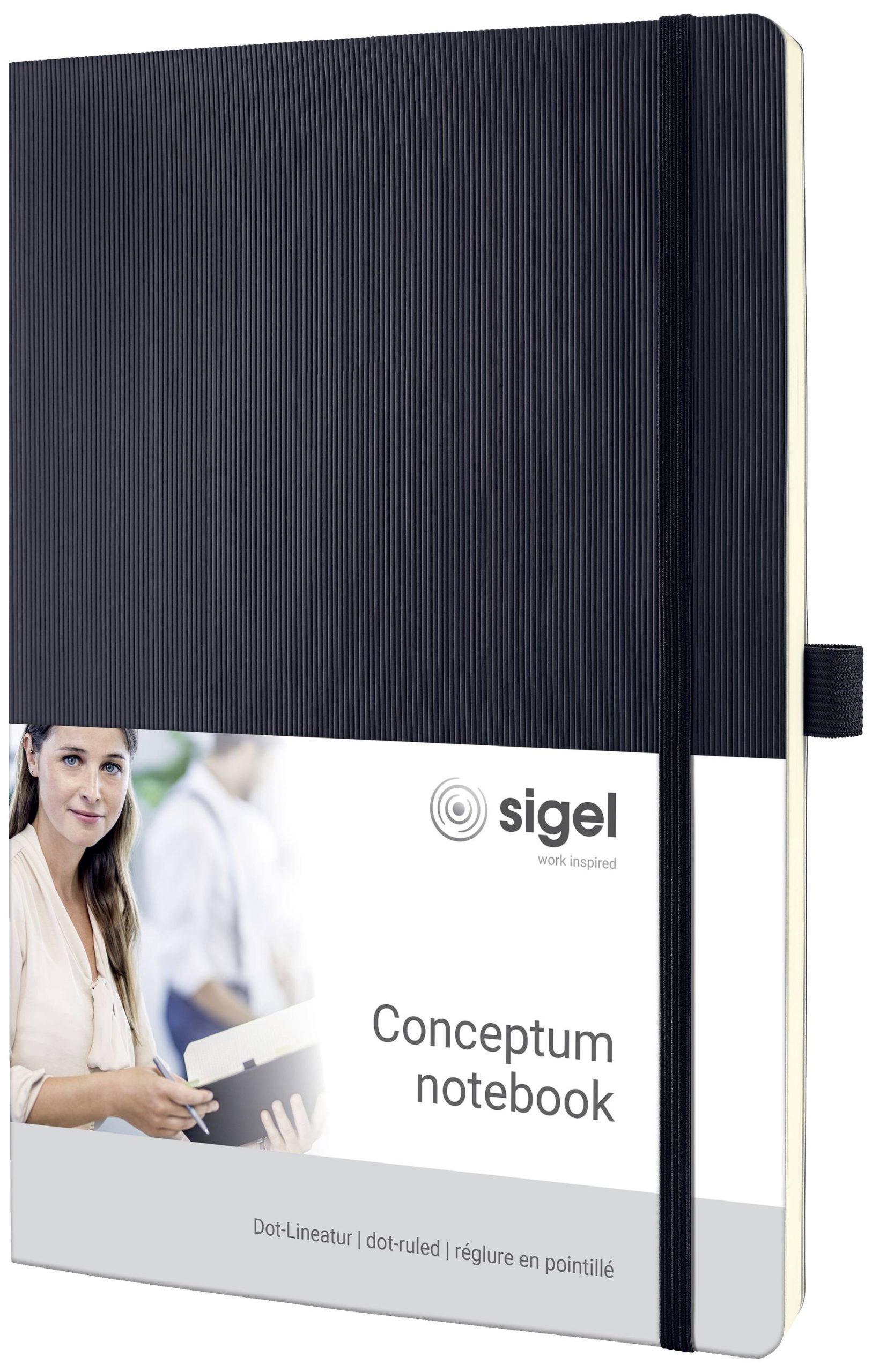 Sigel CONCEPTUM® CO308 Notitieboek Dotted (punten) Zwart Aantal pagina's: 97 DIN A4