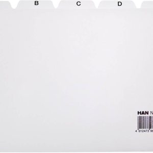 HAN 985 Kaartenbak register DIN A5 liggend A-Z Polypropyleen Grijs 25 tabbladen 985 HAN 985 Kaartenbak register DIN A5 liggend A-Z Polypropyleen Grijs 25 tabbladen 985