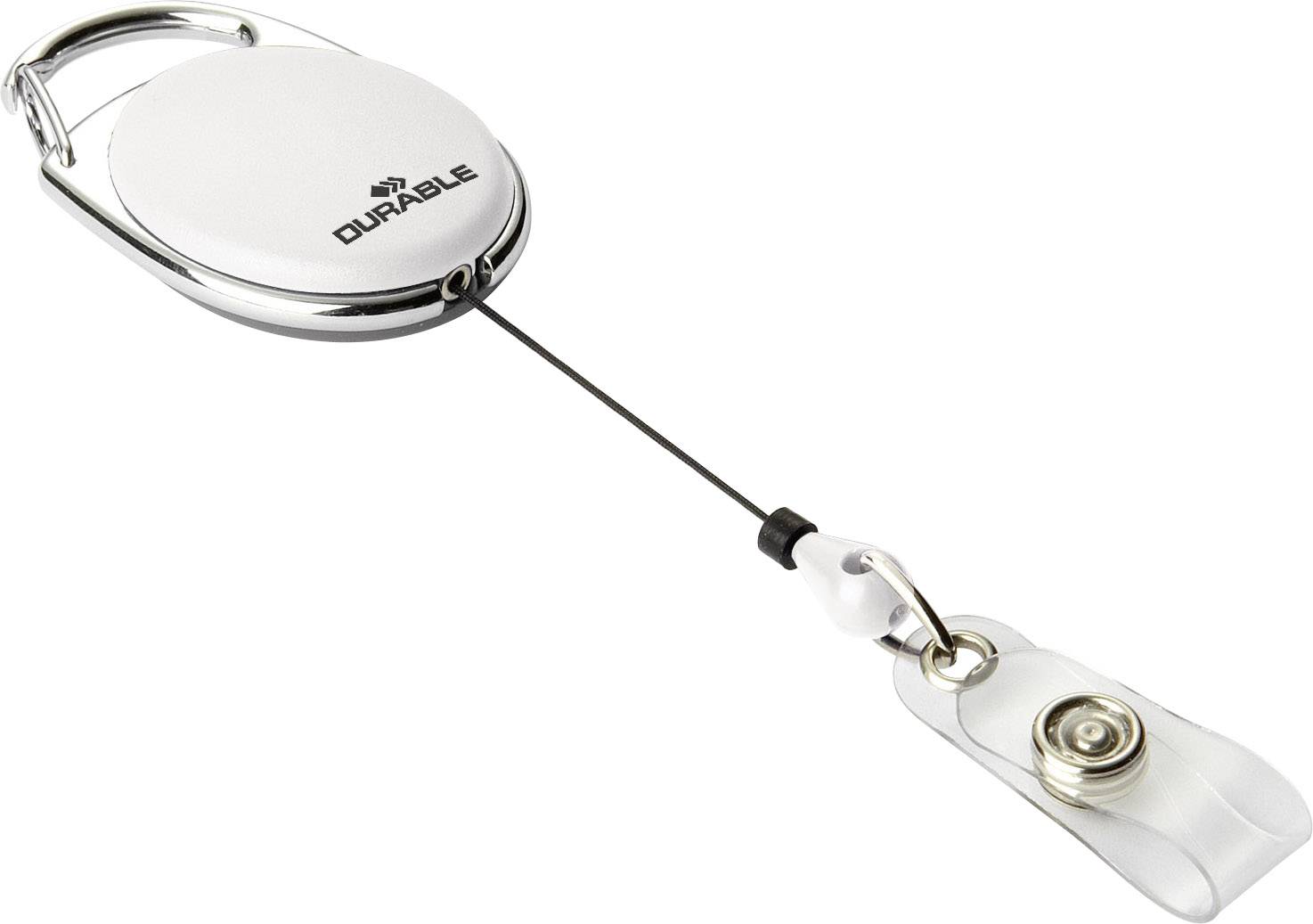 Durable JOJO STYLE - 8324 Rollerclip voor batch drukknopkoord Wit 0.8 m 832402 10 stuk(s)