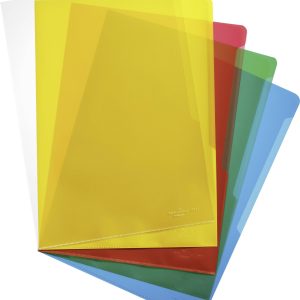 Durable Zichttassen 2337 DIN A4 Polypropyleen 0.12 mm Transparant, Geel, Rood, Groen, Blauw 233700 100 stuk(s)