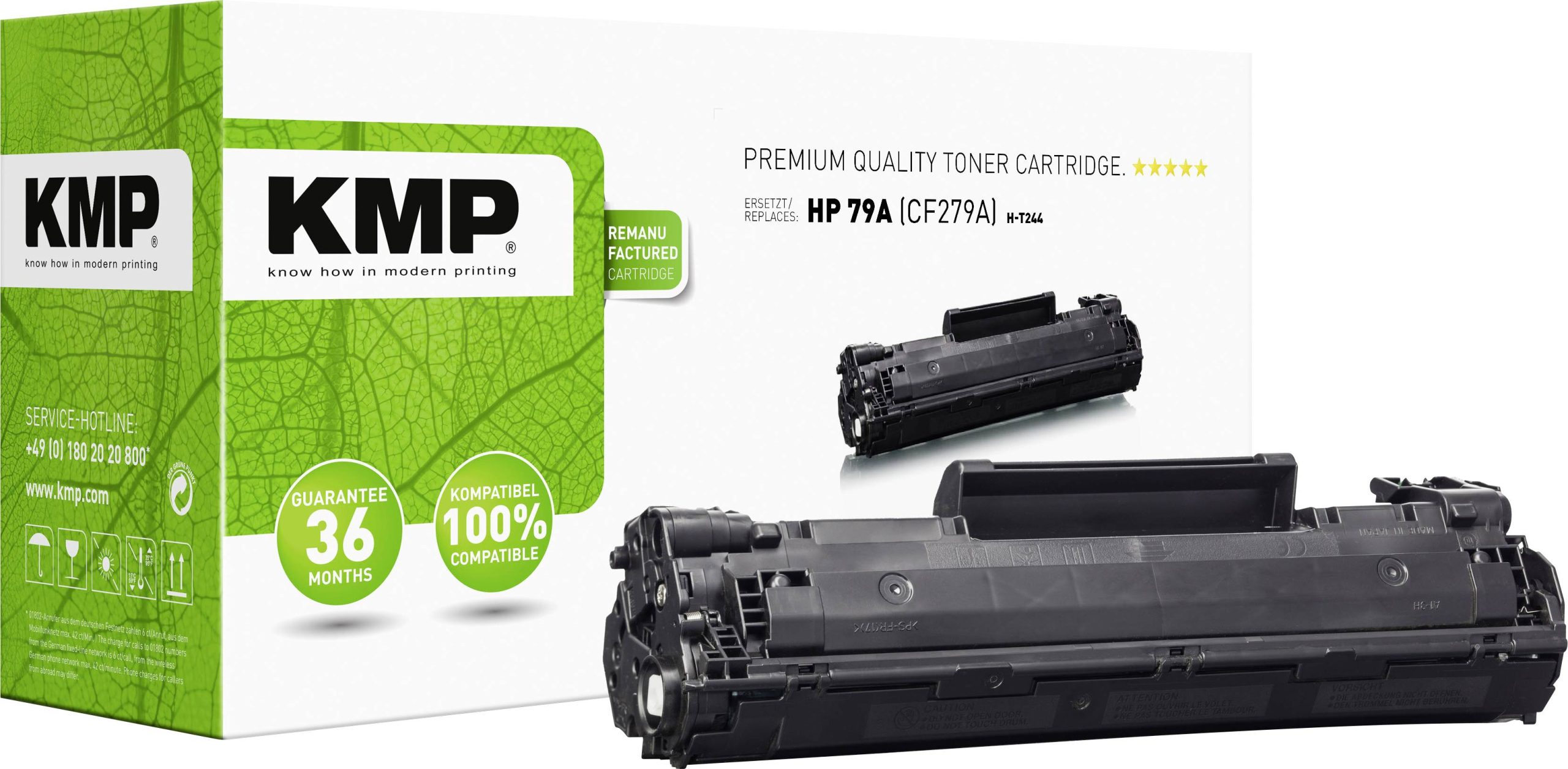 KMP Toner vervangt HP 79A, CF279A Compatibel Zwart 1000 bladzijden H-T244 2542,0000