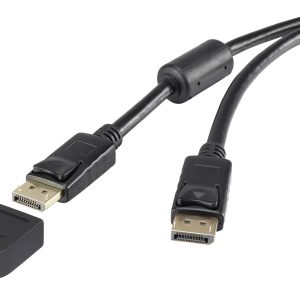 Renkforce RF-3424504 DisplayPort-kabel Mini-displayport / DisplayPort Adapterkabel Mini DisplayPort-stekker, DisplayPort Renkforce RF-3424504 DisplayPort-kabel Mini-displayport / DisplayPort Adapterkabel Mini DisplayPort-stekker, DisplayPort