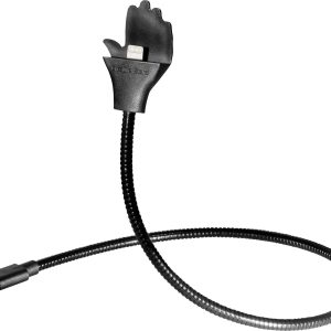 Maxtrack MH 1 L USB-kabel USB 2.0 USB-A stekker, Apple Lightning stekker 0.50 m Zwart