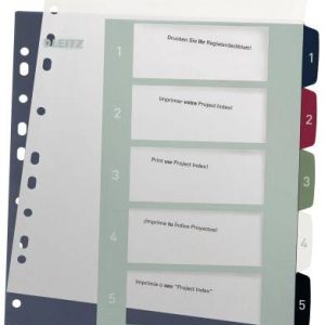 Leitz 1236 Style Register DIN A4 1-6 Polypropyleen Meerdere kleuren 6 tabbladen Extra breed, PC-beschrijfbaar 1236-00-00 Leitz 1236 Style Register DIN A4 1-6 Polypropyleen Meerdere kleuren 6 tabbladen Extra breed, PC-beschrijfbaar 1236-00-00