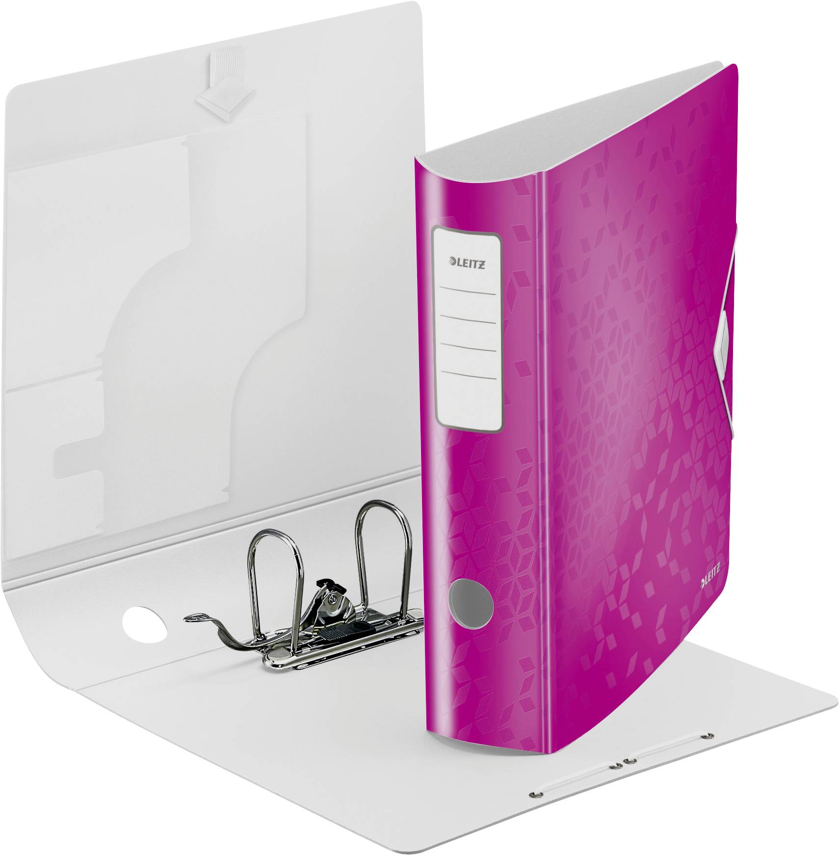 Leitz Ordner 1106 Active WOW DIN A4 Rugbreedte: 82 mm Roze (metallic) 2 beugels 1106-00-23