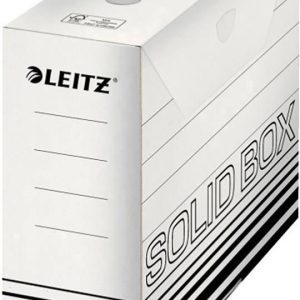 Leitz Opbergdoos 6128-00-01 10 cm x 25.7 cm x 33 cm Karton (dun) Wit, Zwart 10 stuk(s)