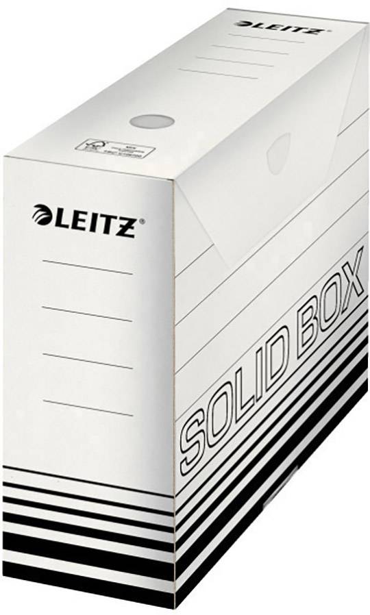 Leitz Opbergdoos 6128-00-01 10 cm x 25.7 cm x 33 cm Karton (dun) Wit, Zwart 10 stuk(s)