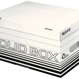 Leitz Opbergdoos 6117-00-01 26.5 cm x 19.5 cm x 37 cm Karton (dun) Wit, Zwart 10 stuk(s)